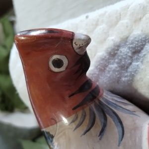 Vintage Jesus Diaz Medrano, Tonala Style Hand Painted Ceramic Bird